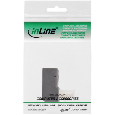 InLine® DisplayPort Adapter, DisplayPort Stecker / Buchse, nach unten gewinkelt  (Produktbild 5)