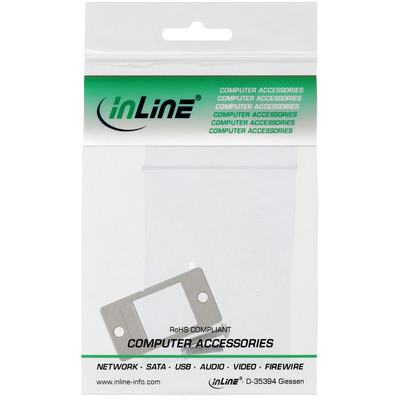 InLine® Keystone SNAP-In Modulhalter, 1-fach, Metall, für flache Oberflächen (Produktbild 3)