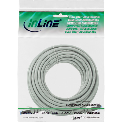 InLine® Patchkabel, Cat.6A, S/FTP, TPE flexibel, grau, 25m  (Produktbild 5)