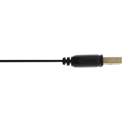 InLine® USB 2.0 Flachkabel Verlängerung, A ST / BU, schwarz, Kontakte gold, 3m (Produktbild 2)