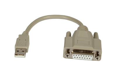 USB2.0 Adapterkabel Game Port, 0,2m -- USB-A St/D-SUB15 Buchse, K5306.020V2 (Produktbild 1)