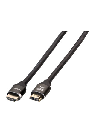 Ultra HighSpeed HDMI Kabel with -- Ethernet 8K60Hz,A-A St-St, Premium Alumi, K5440HQSW.1 (Produktbild 1)