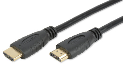 HDMI 4K 60Hz High Speed Anschlusskabel -- mit Ethernet, schwarz, 6 m