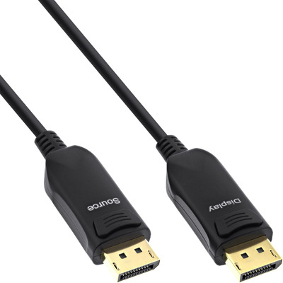 InLine® DisplayPort 1.4 AOC Kabel, 8K4K, schwarz, 20m (Produktbild 1)