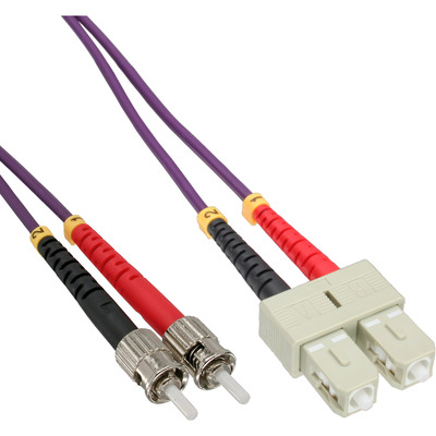 InLine® LWL Duplex Kabel, SC/ST, 50/125µm, OM4, 15m (Produktbild 1)