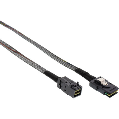 InLine® Mini-SAS HD Kabel, SFF-8643 zu SFF-8087, mit Sideband, 1m (Produktbild 1)