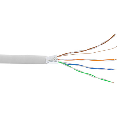 InLine® Telefon-Kabel 8-adrig, 4x2x0,6mm, zum Verlegen, 100m Rolle (Produktbild 1)